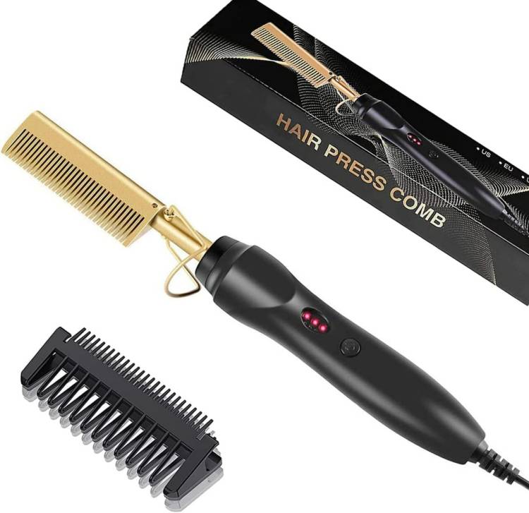 Dherik Tradworld Hot Comb Hair Straightener Electric Heating Comb Beard Straightener-EU Plug Hair Straightener Price in India