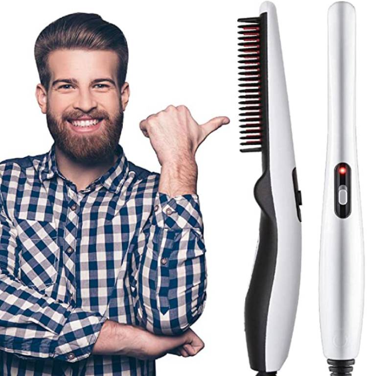 ClothyDeal Electric All in One Beard Hair Styler & Straightner for Men Massage Curly Hair Multifunctional Curly Beard Hair Straightening Comb,Beard Styler Machine for Men Hair Straightener Price in India