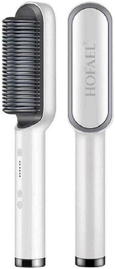 HOFAEL Hair Straightener Comb - Women & Men, Hair Styler Brush/PTC Heating 5 Temp. Mode Hair Straightener Comb - Women & Men, Hair Styler Brush/PTC Heating 5 Temp. Mode Hair Straightener Price in India