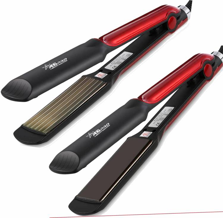 STAR ABS PRO Professional Hair Crimper & Straightener Combo for 4X Protection Coated Plats for Woman Give Your Hair Iconic Glam Look Crimping & Straightening Machine S3 Hair Straightener Price in India