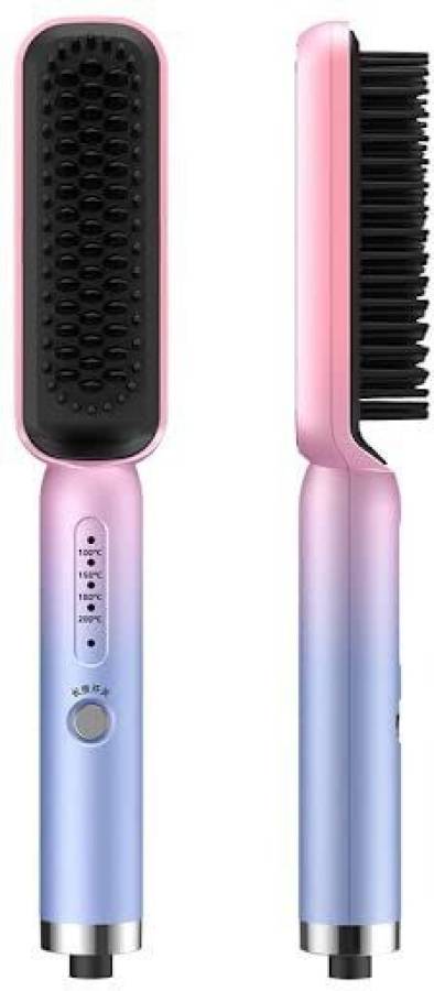 buddies cart Hair Straightener curling styling tool comb for smoothing & straightening hair styler professional curler PTC Technology with 4 Temperature Control Hair Straightener Brush Price in India