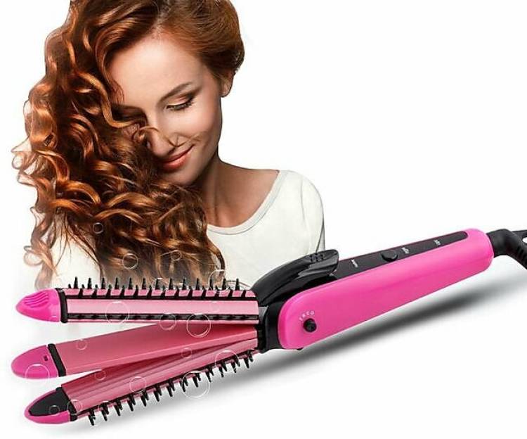 Oneness NHC-8890, 3 in 1 - Hair Straightener, Hair Curler & Hair Crimper NHC8890 3 IN 1 Professional Hair Straightener Crimper Roller For Women H07 Hair Styler Price in India