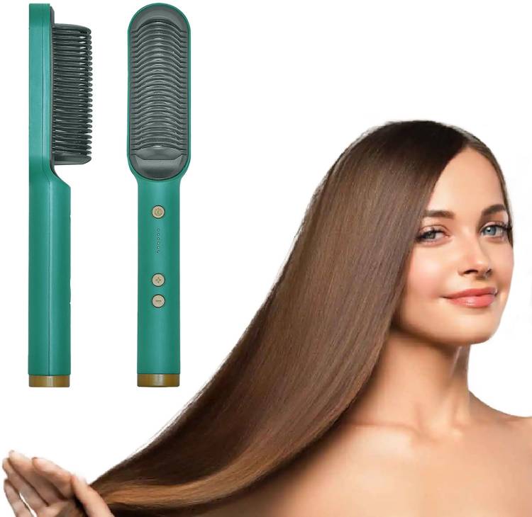 ZURU BUNCH Hair Straightener Comb Brush For Men & Women Electric Hair Brush Hair Smoothing Comb 909 Salon Quality Hair Styling Tool for Frizz Control Hair Straightener Hair Straightener Price in India