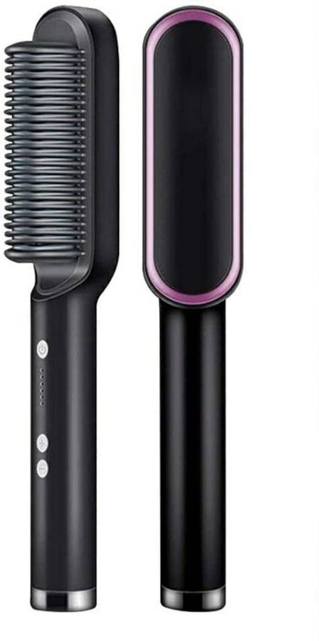 Kybero Hair Straightener Comb for Women & Men, Hair Styler Straightener Machine Brush PTC Heating Electric Straightener with 5 Temperature Control Hair Straightener Price in India