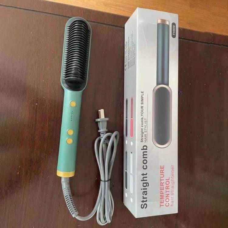 TRIMMO ® Professional Salon at Home Hair Styler Hair Straightening Iron Built with Comb, Fast Heating & 5 Temp Settings Hair Straightener Brush Price in India