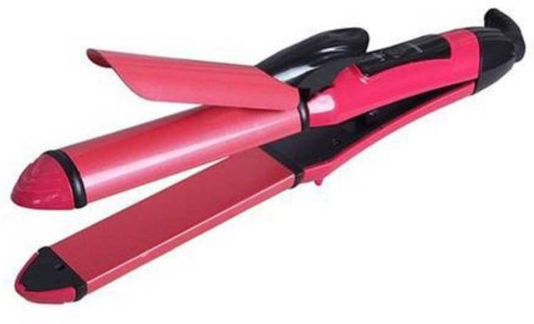 GoSmart 2 in 1 Hair Straightener and Curler for Women (Pack of 1,Pink) Hair Straightener Price in India