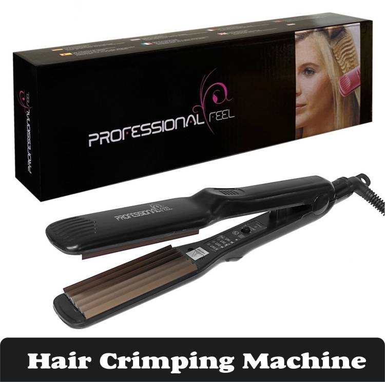 PROFESSIONAL FEEL Hair Crimper Electric for Woman Hair Crimping Tool To Give Your Hair Iconic Style 4X Protection Plats Hair Styler Price in India
