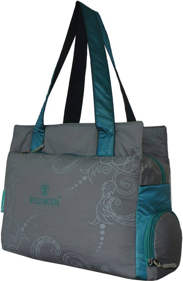 Women Grey, Blue Tote Price in India