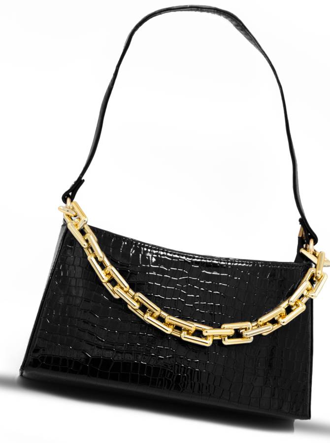 Women Black Shoulder Bag Price in India