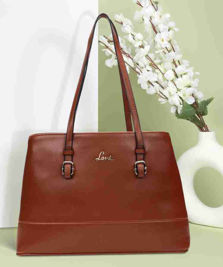 Buy LAVIE Women Brown Satchel Tan Online @ Best Price in India