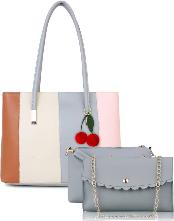 Women Grey Shoulder Bag Price in India