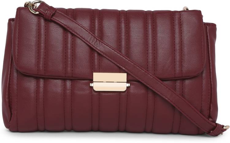 Women Maroon Shoulder Bag - Mini Price in India