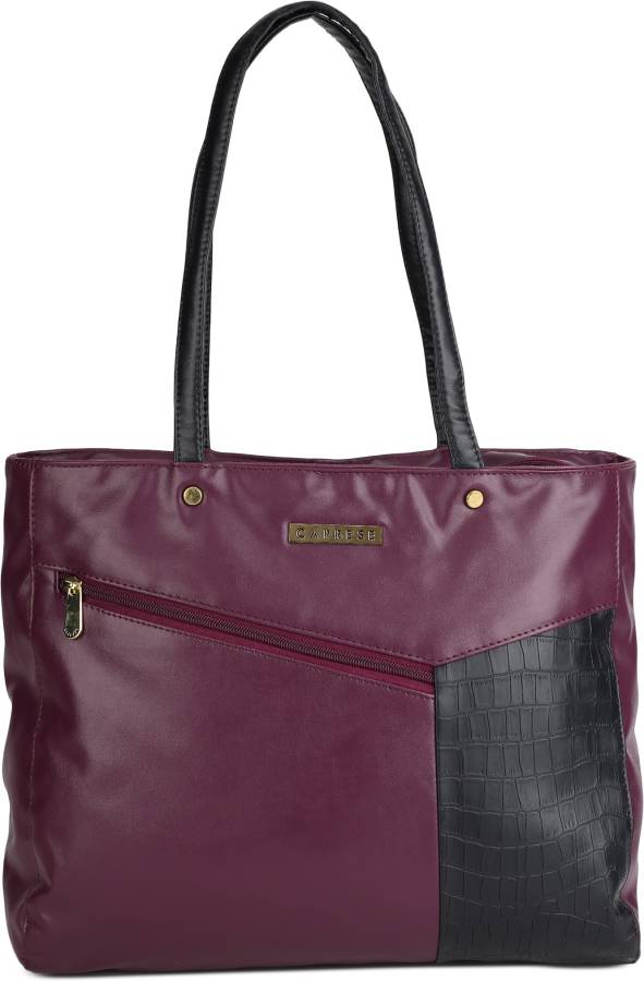 Women Black, Purple Shoulder Bag - Regular Size Price in India