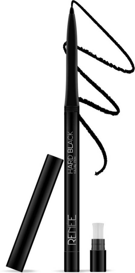 Renee Hard Black Kajal Pen with Sharpener, 0.35gm Price in India