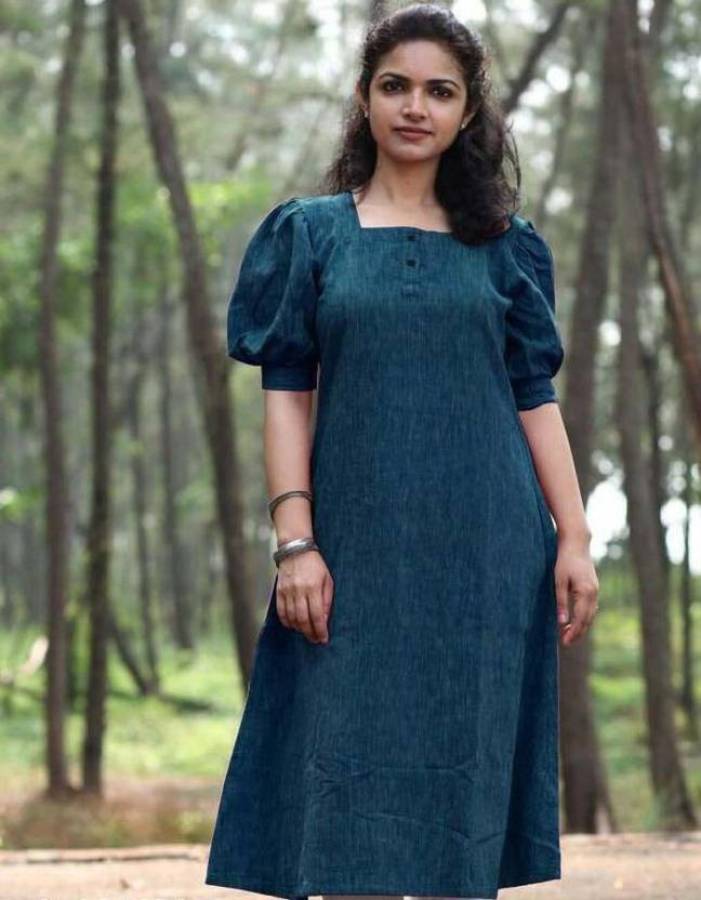 Women Solid Khadi Cotton A-line Kurta Price in India