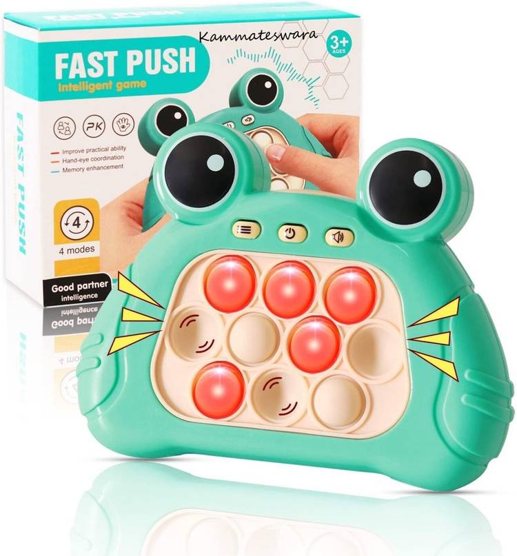 FunFlickers Fast Push Popit Musical Game Toy For Kids, 4 Modes Toy