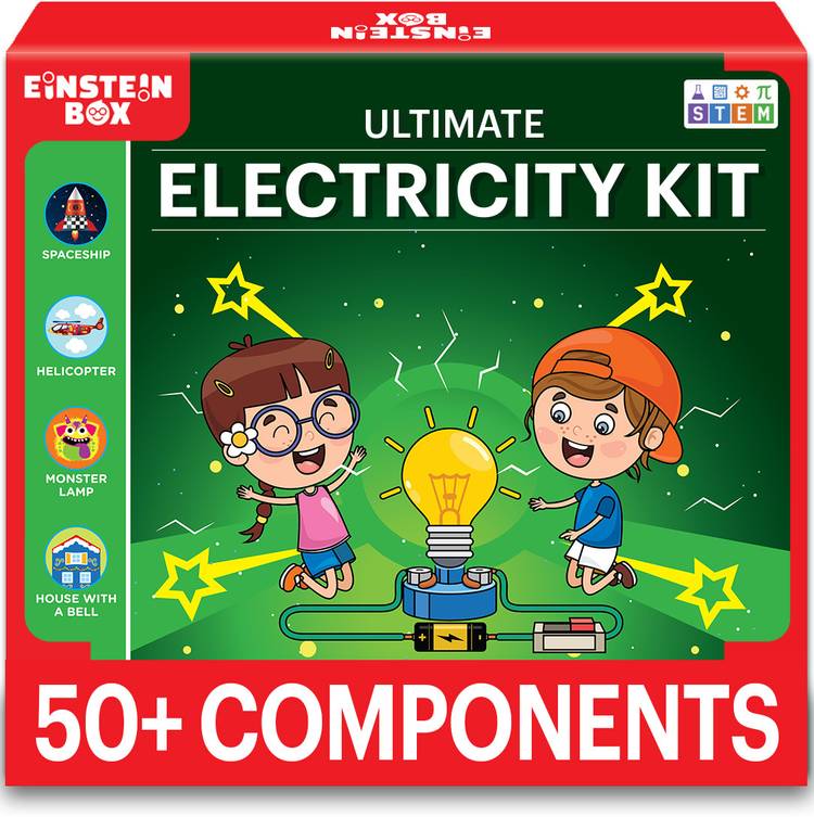 Einstein Box Electricity Kit | Science Project Kit & Circuits | Toys for Kids Age 7-14 years