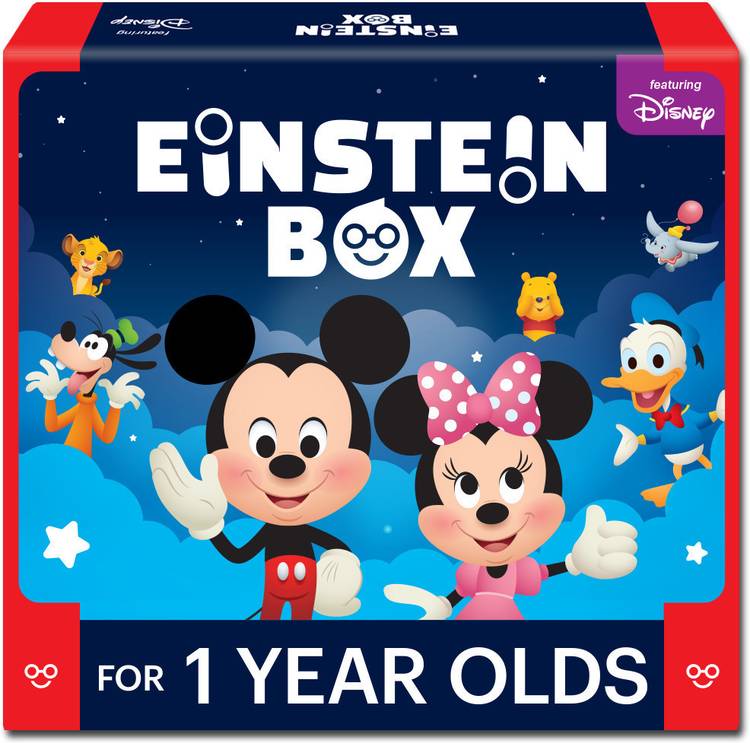 Einstein Box for Kids 1 Year Old Baby/ Toddler Boys & Girls Toys for 1 Year Old Pretend Play Gift Pack of Learning and Educational Toys, Books & Games (1 Box Set)