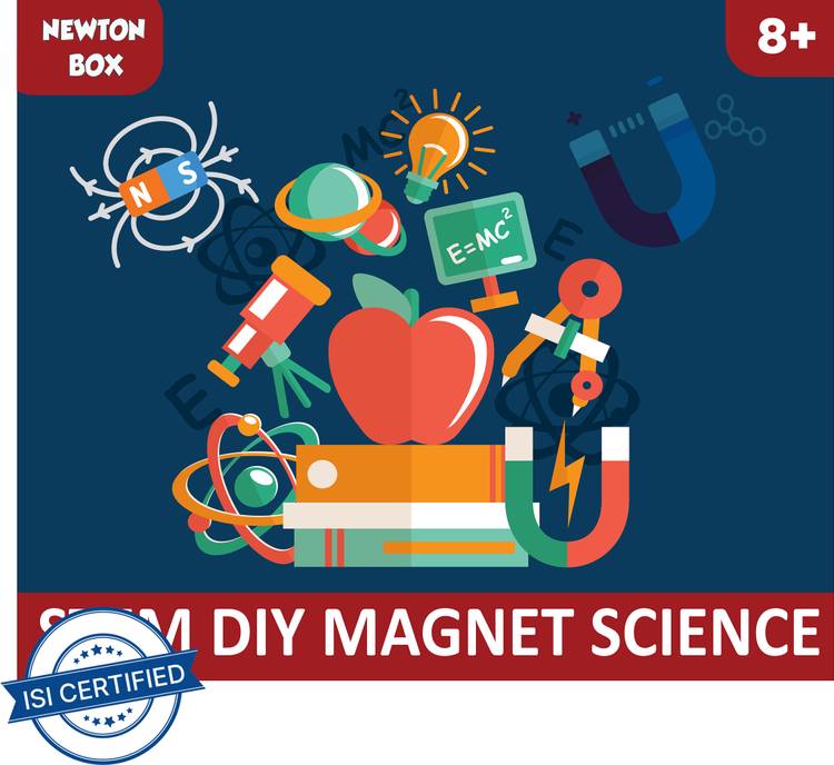 Little Olive Newton Box DIY Magnet Science Experiment Kit |Toys for boys and girls