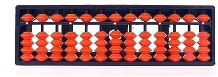 MKJ Educational Abacus 13 Rod Brown Color Abacus Tool for Kids Any available color