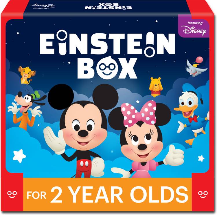 Einstein Box for 2 Year Old Baby Boys and Girls, Learning and Educational Gift Pack of Toys and Books, Multicolour