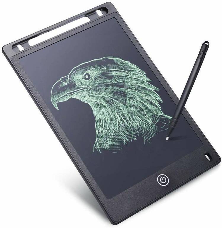 COSMETOCITY Portable LCD Writing Board Slate Drawing Record Notes Digital Notepad with Pen Handwriting Pad Paperless Graphic Tablet (Black)