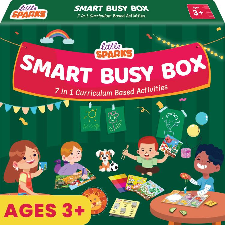 Smartivity Smart Busy Box: 7-in-1 Learning Kit for Boys & Girls Age 3-5 Best Gift for Kids