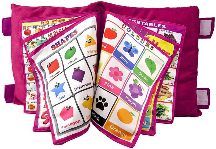 Toys R Us Universe of Imagination Learning Pillow Cloth Book with English and Hindi Cushion Cotton Books