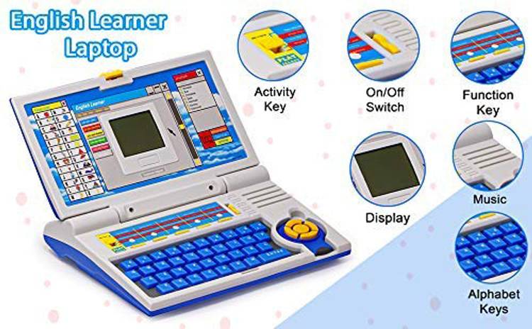 Toys R Us Universe of Imagination Educational Laptop Computer Toy with Mouse for Kids 20 Fun Activity Learning