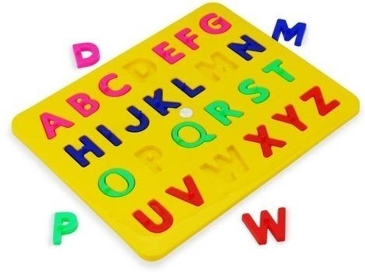 PopPlop Best Plastic Alphabet Educational Board Puzzle Baby learning , English Alphabets