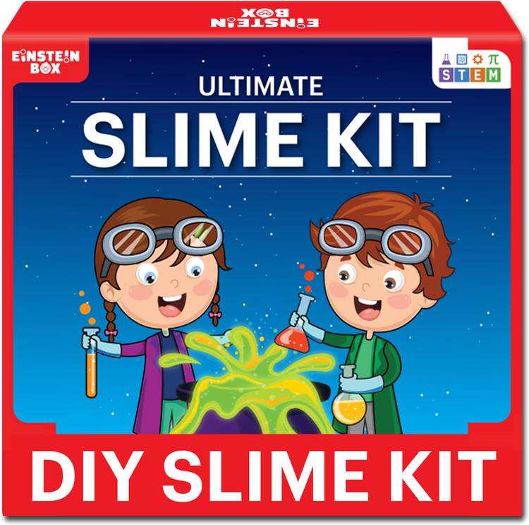 Einstein Box Slime Kit for 5+ Years Old Girls & Boys | 50+ Slimes | Toy Slime for Kids Age 5, 6, 7, 8, 9, 10