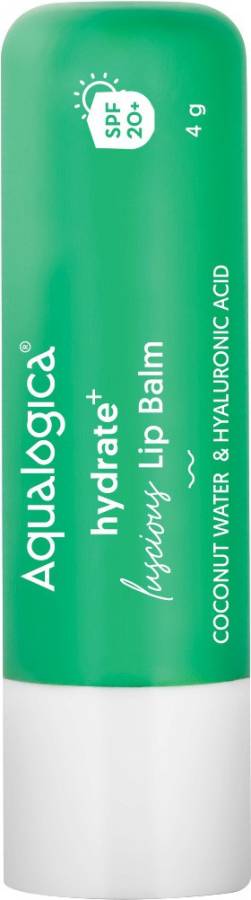 Aqualogica Hydrate+ Luscious Lip Balm wth Coconut Water & Hyaluronic Acid for dry lips 4 g Coconut water Price in India