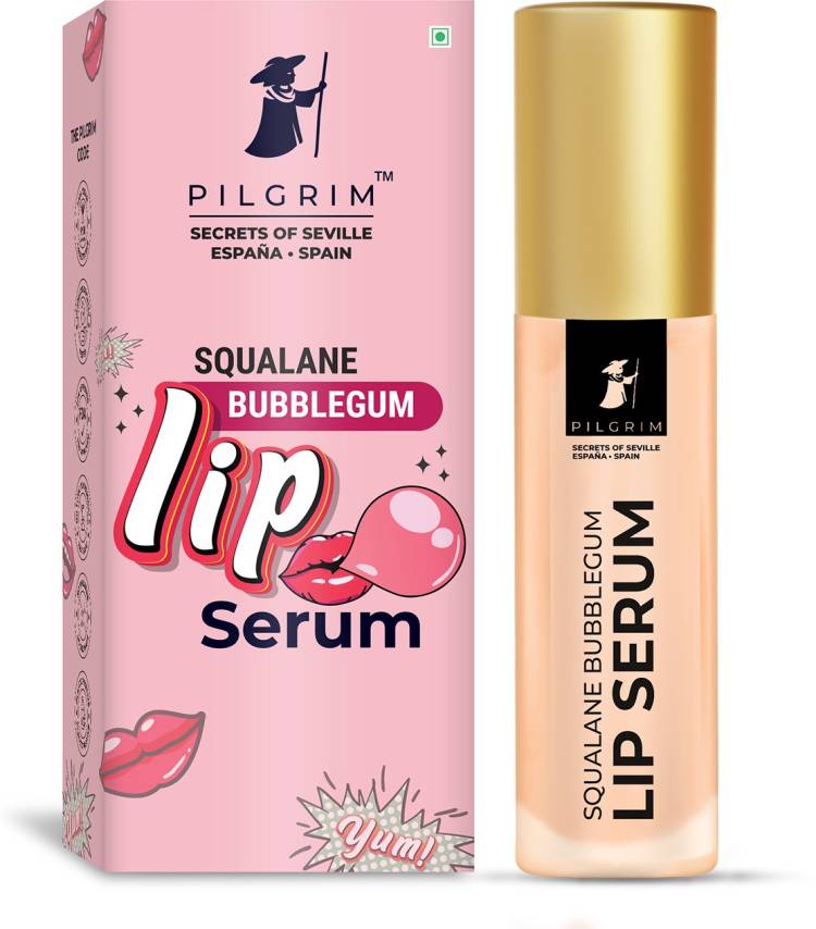 Pilgrim Squalane Lip Serum With Roll-On For Visibly Plump, Soft & Supple Lips - Bubblegum Price in India