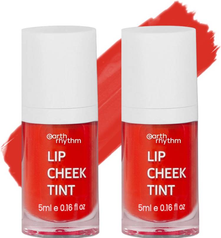 Earth Rhythm Lip & Cheek Tint- Cherry, Hydrates Dry Chapped Lips, Women & Girls - 10 ml Cherry Price in India