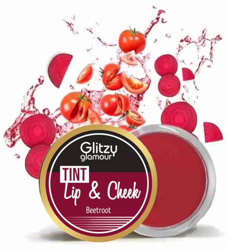 GLITZY GLAMOUR beetroot lip and cheek tint for multiuse Lip Stain Price in India