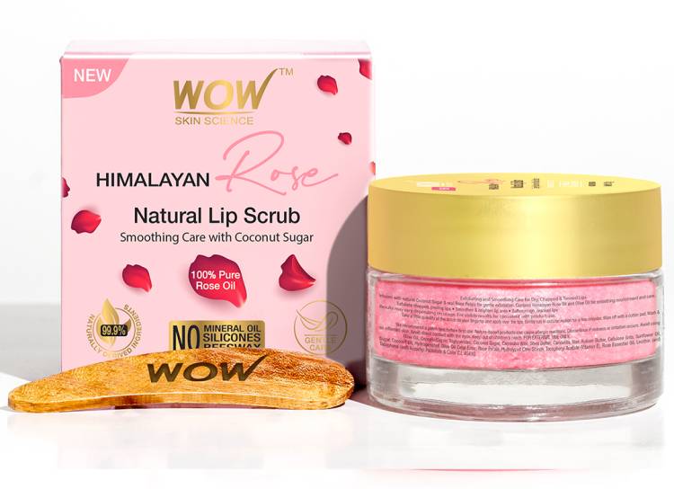 WOW SKIN SCIENCE Himalayan Rose Lip Scrub - Exfoliates / Smoothens Chapped & Cracked lips Scrub Price in India