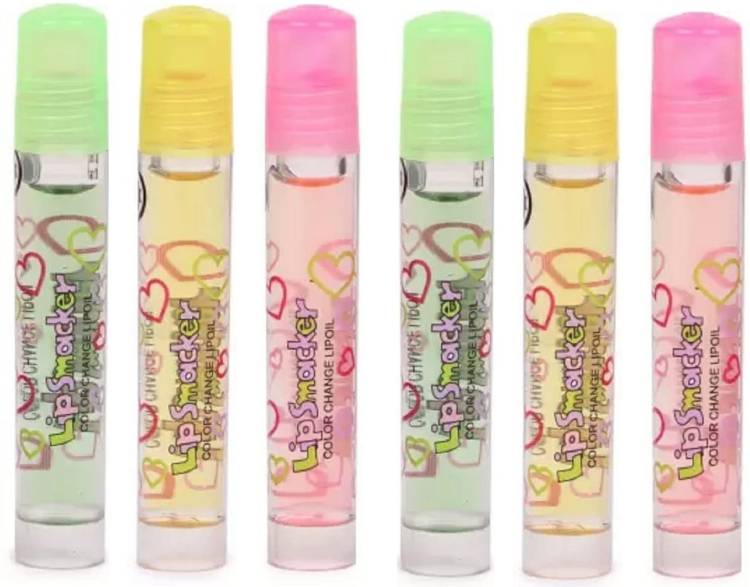 BLUEMERMAID LIP OIL LIP CARE LONG LASTING FOR WOMEN PACK OF 6 LIP BALM Price in India