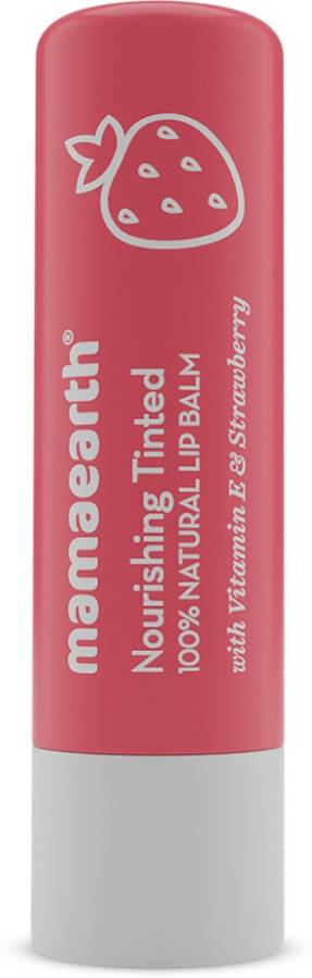 MamaEarth Nourishing Tinted 100% Natural Lip Balm with Vitamin E and Strawberry Strawberry Price in India