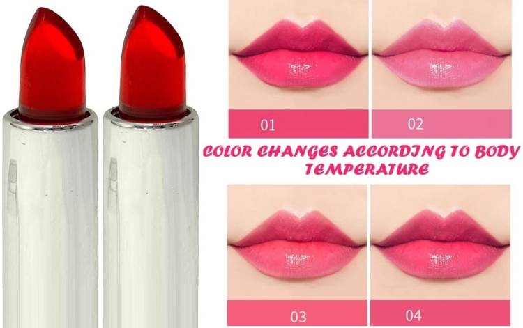 EVERERIN Red Color Change gel Makeup Lipstick Price in India