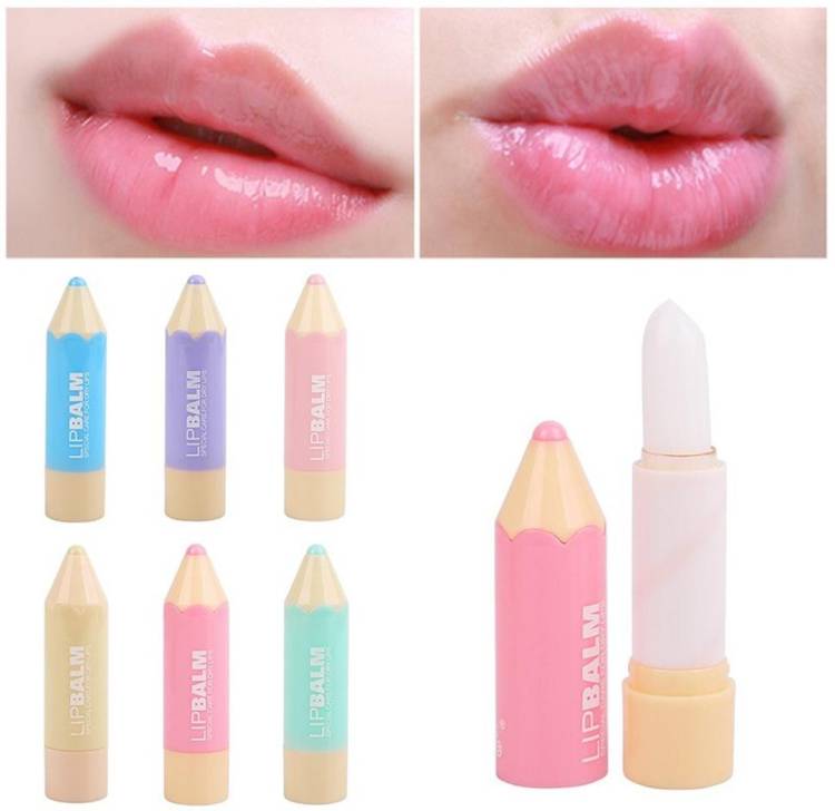 LILLYAMOR CUTE PENCIL SHAPE LIP BALM PACK OF 6 FRUITY Price in India