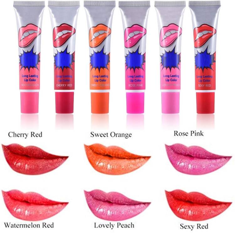 REIMICHI Peel Off Long Lasting Magic Color Lip Tint & Lip Gloss, Glossy Finish Lipstick Price in India