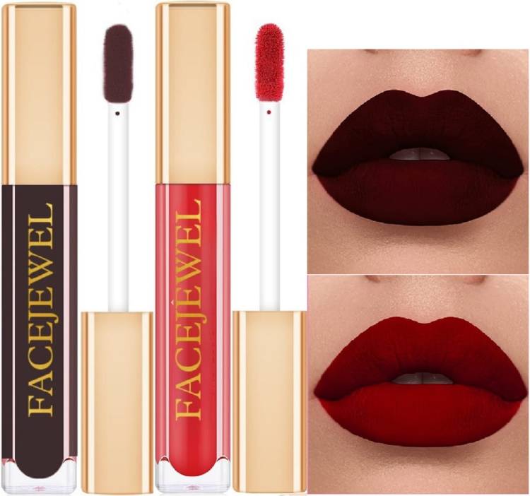 Facejewel Liquid Matte Lipgloss Bold Shades & Long Lasting Price in India