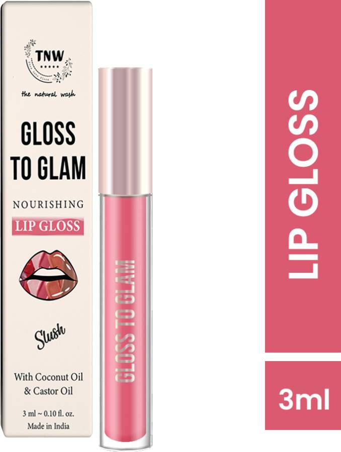 TNW - The Natural Wash Gloss To Glam Nourishing Lip Gloss | Clear | Pink Price in India