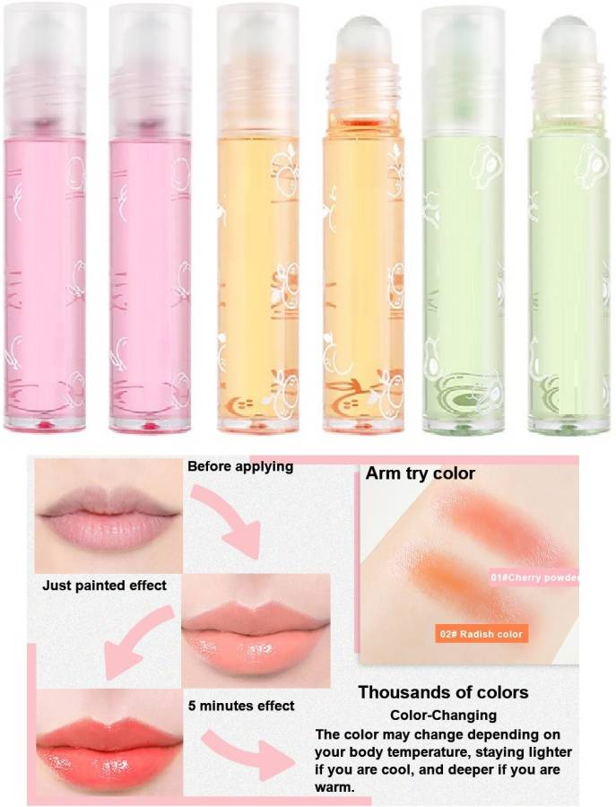 JANOST 3D Lip Oil Moisturizing Mirror Lip Gloss Pink Lipstick Price in India