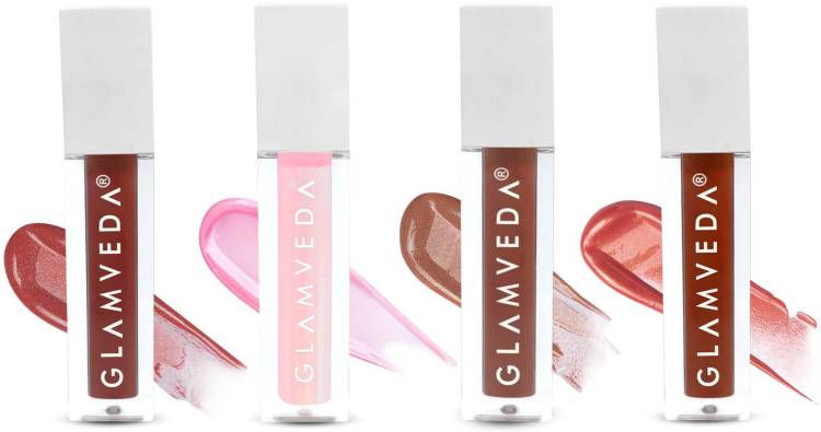 GLAMVEDA Serum Infused Lip Gloss All Things Pretty Combo| High Shine Glossy Finish Price in India