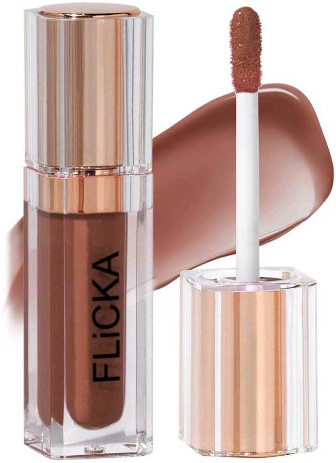 Flicka Shimmery Affair Liquid Lip Gloss Shade-2 for Women Glossy Lip Color Long lasting Price in India