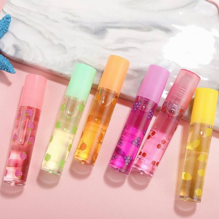LILLYAMOR Soft Cute Fruity Lip Transparent Lip Glossy Set Of 6 Price in India