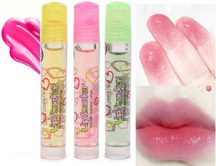 FELICECHIARA FRUITY FLAVOUR COLOR CHANGING LIP OIL & LIP GLOSS BEST FOR GIRLS FRUIT Price in India