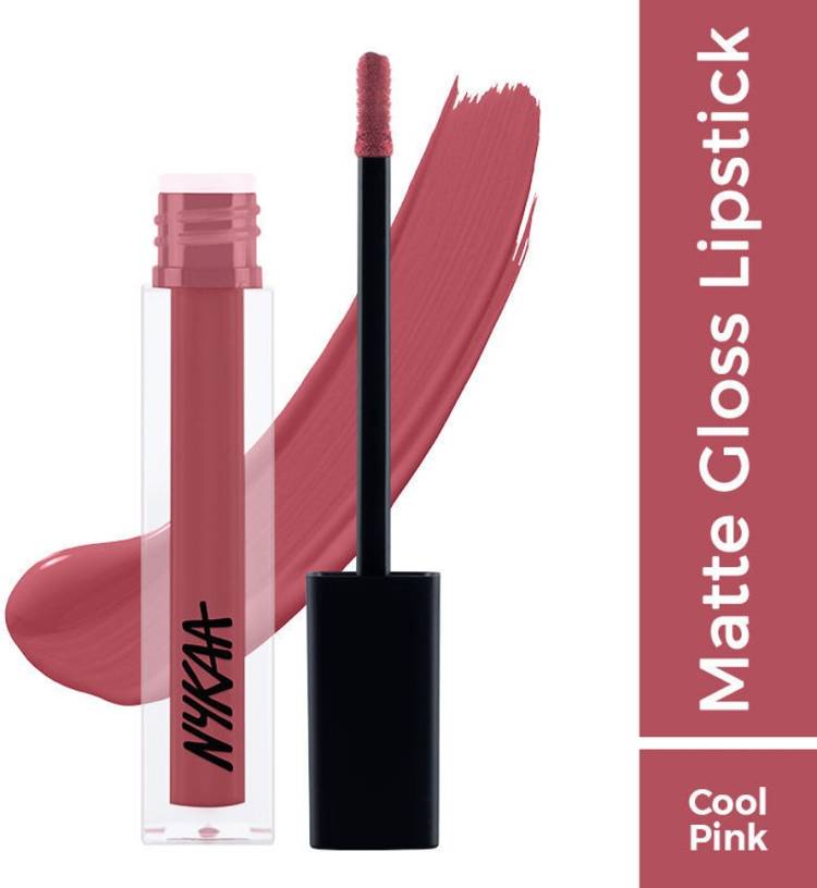 NYKAA 8hour Lasting Full Cover Matte Gloss - Cool Cat Price in India