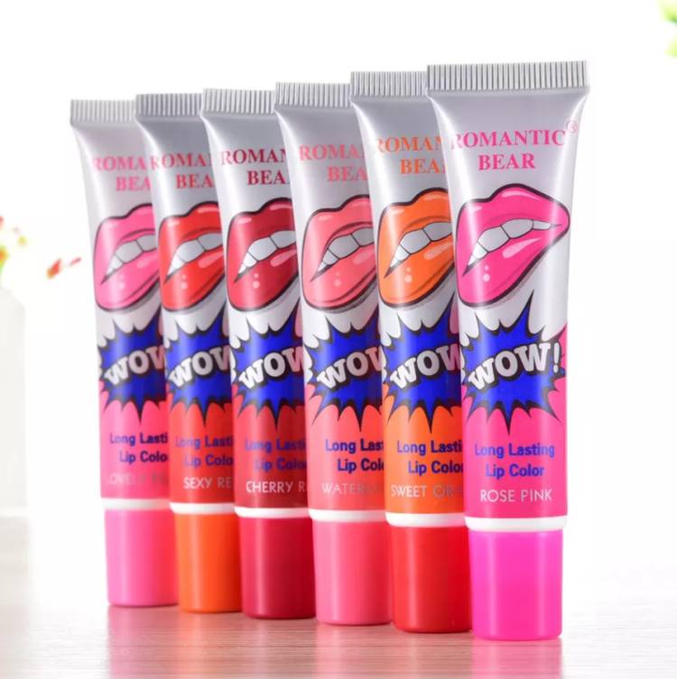 URSUS PROFESSIONAL ROMANTIC BEAR PEEL OFF LIPGLOSS LIPSTICK PACK OF 6 (15g/each) Price in India